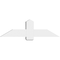 Ekena Millwork Eugene Architectural Grade PVC Gable Bracket, 48"W x 14"H x 6"D x 6"F, 7/12 Pitch GBP048X14X0606EUG00 - alternate 2
